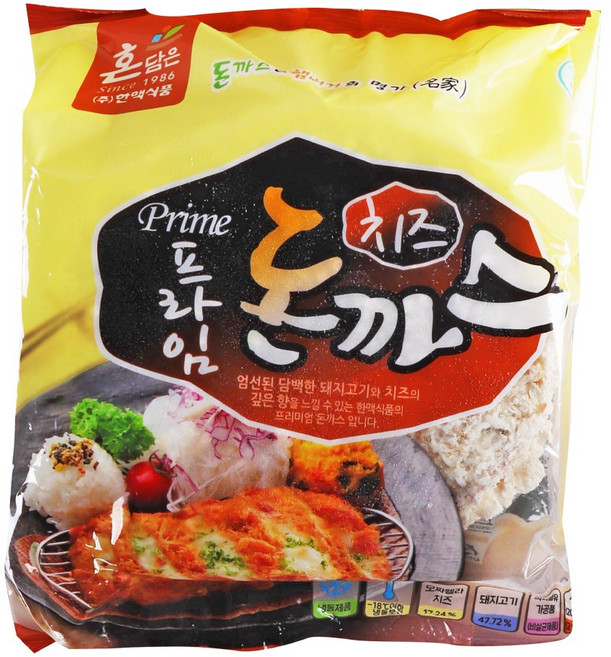 푸드올마켓_ 한맥 프라임치즈명가돈까스 1kg(200g x 5ea) /냉동, 1kg 1개, 1kg, 1개