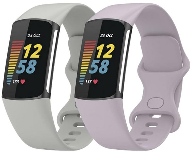 스마트 워치 밴드 Fitbit Charge5 / Charge6 대응 교체 밴드 교환 벨트 실리콘 밴드 스포츠 벨트 2 사이즈 가능 경량 방수 맞는 비트 충전 5/6 스트랩, 상세페이지 참조, 상세페이지 참조