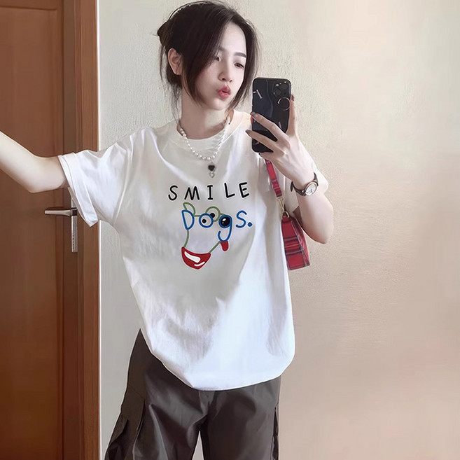 드마엘 여성 마르텔 프린팅 반팔 면티 3종 택 1+델로나