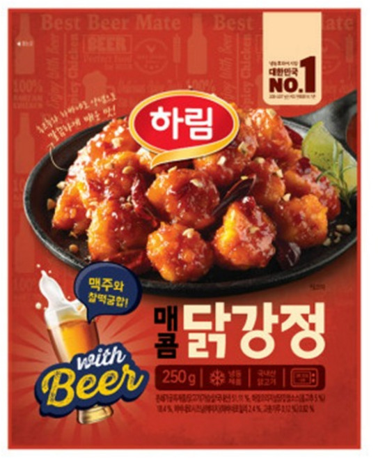 하림 매콤 닭강정 250g x 1봉, 1개