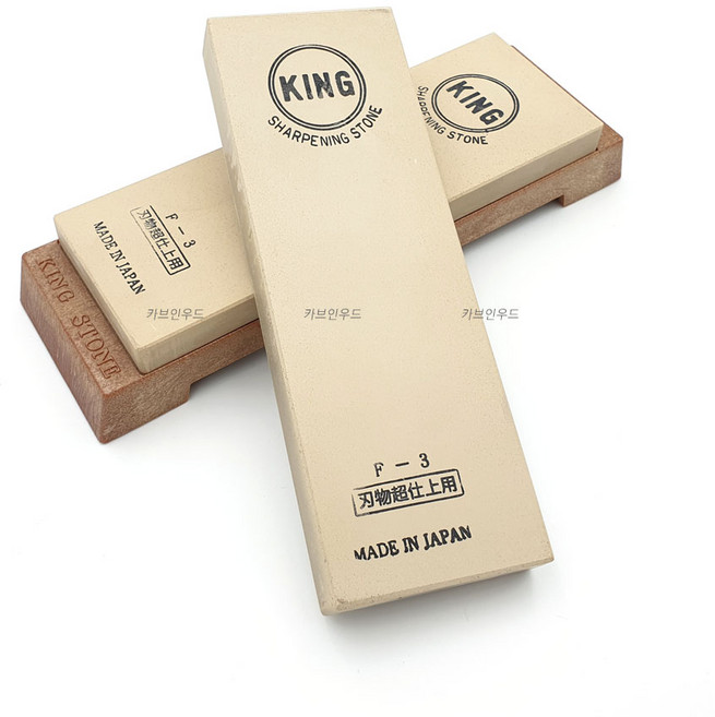 마츠나가 스톤 킹 F-3X F-3 4000방 마무리 숫돌 칼가는돌 숯돌 칼갈기 칼갈이, F-3X(받침대 제외), 1개