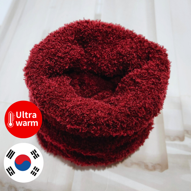 보라월드 수면 넥워머 발열 극세사