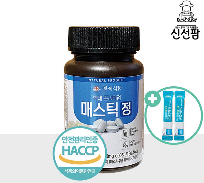 매스틱 정 매스틱정 프리미엄 매스틱 그리스산 사은품 증정, 2개, 60정