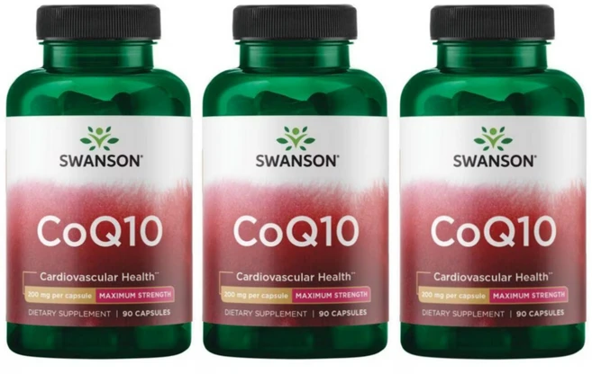 스완슨 CoQ10 200mg 캡슐, 3개, 90정 - 쿠팡