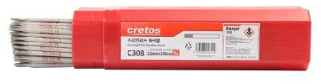 크레토스 피복아크봉(스텐) C308 (3.2mm) 5KG, 1개