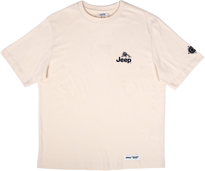 지프 JQ6TSU155 25S/S 루즈핏 스몰마운틴로고 반팔 티셔츠 국내정품