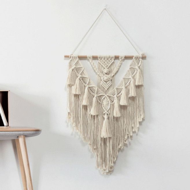 태슬 마크라메 가리개장식 월행잉