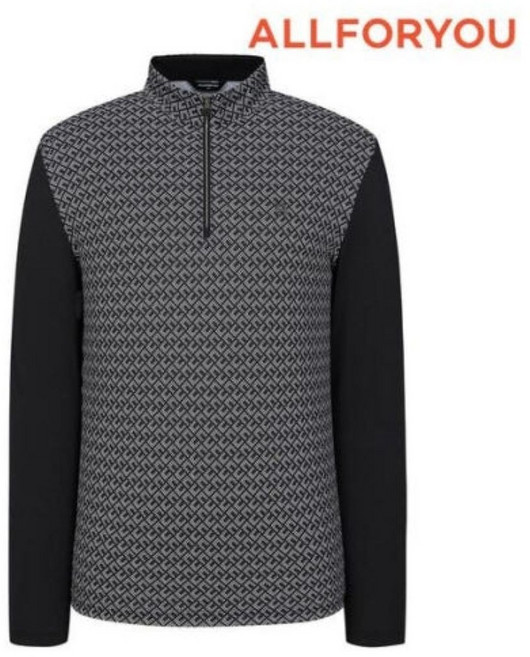 [올포유]파격세일 -사은품증정- 기하학 프린트 반집업 티셔츠 AMTHN2361