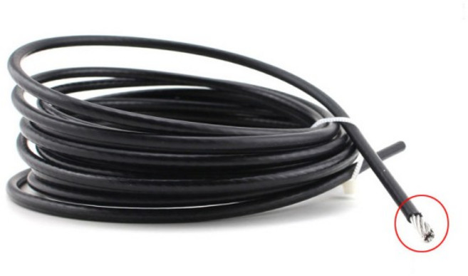 1m/5m/10m 직경 304 스테인레스 스틸 블랙 PVC 코팅 와이어 로프 7*7/7*19 구조 소프트, 01 6mm(7x19), 02 10m