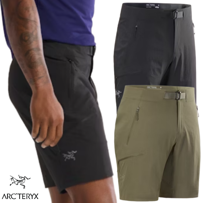 아크테릭스 25SS 감마 SL 9인치 남자 기능성 등산 반바지 쇼츠 아웃도어 팬츠 바지 벨트내장