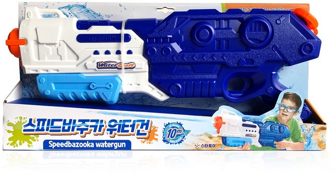 스타토이 스피드바주카 워터건 대형 물총 워터밤, 1개