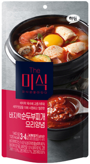 더미식 바지락 순두부찌개 양념, 140g, 10개