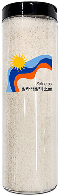 해발 3300미터 남미 페루 고지대에서 생산된 프리미엄 소금 잉카 태양의 소금(굵은 입자), 400g, 1개