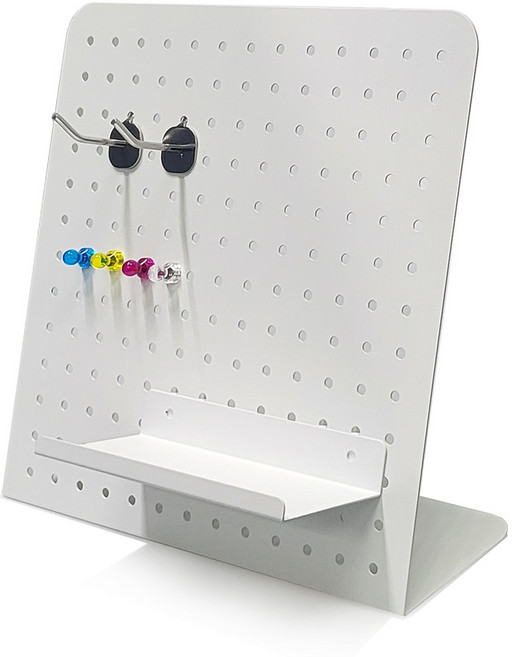 인테리어 백색 타공판 스탠드 메모판 소품받침 세트, 상세페이지 참조