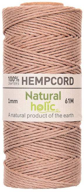 세기텍스타일 1.0mm 61m 햄프끈 햄프실 매듭공예 마크라메재료 (55컬러) 포장끈 라벨끈, 05 LIGHT PEACH #032, 1개