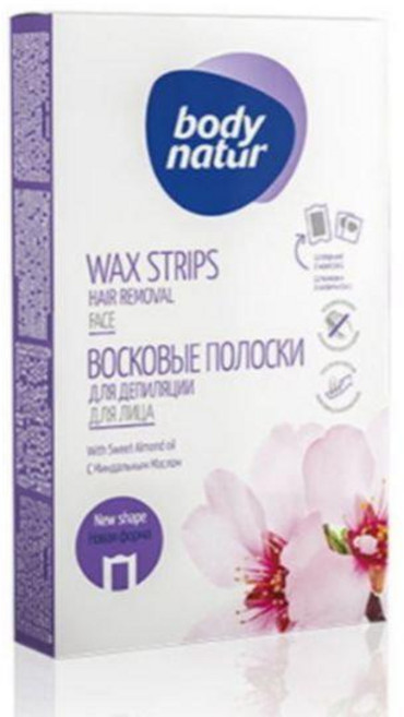 바디네이처 왁스스트립 스위트아몬드오일 얼굴용 12매
