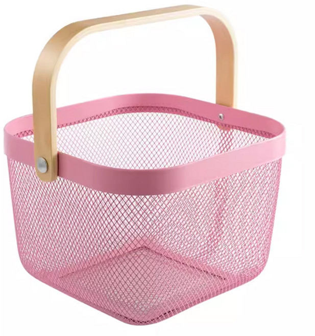 이케아 RISATORP 바구니 702.816.19, 비카 핑크, 1개
