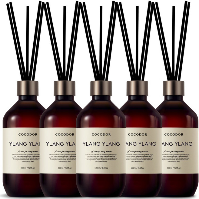 코코도르 프리미엄 디퓨저 3개입, 일랑일랑, 500ml, 5개