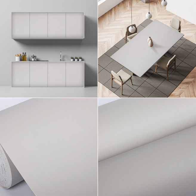 3M 친환경 접착식 가구 문 방문 책상 냉장고 싱크대 붙박이장 다용도 리폼 인테리어필름, 10. VMC122 라이트 그레이