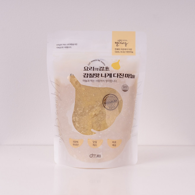25년 국산 다진마늘 꼭지제거 간마늘 당일제조, 1개, 500g