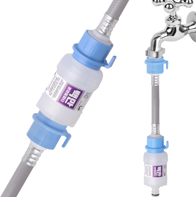 세탁기필터 녹물제거 원터치 교체 세탁기호스 필터 설치, 1개, 온수패키지