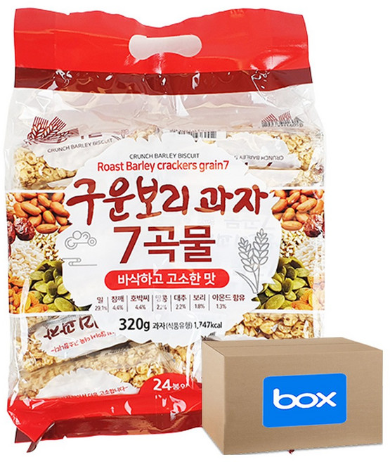 G7 구운보리과자 7곡물 24p, 320g, 10개
