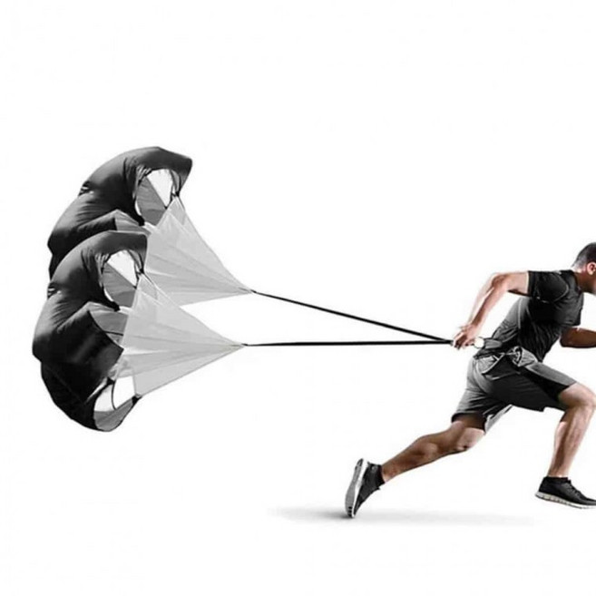 낙하산 달리기 초등체육교구 달리기연습, 1개, 블루