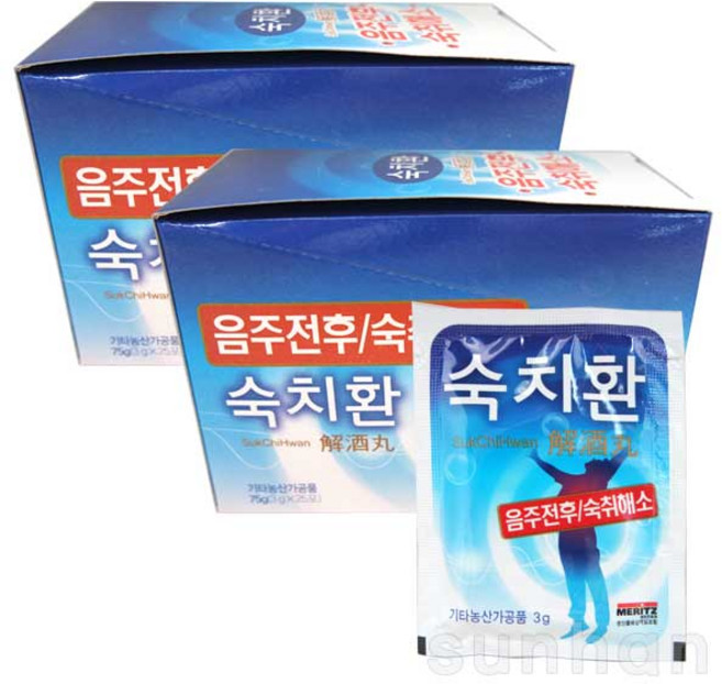 숙치환 3g 숙취해소환 숙취환 헛개나무 컨디션 회복, 50개