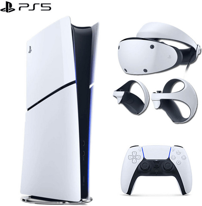 [PS5] 플레이스테이션5 슬림 디지털 에디션 + VR2 풀세트, PS5 슬림 디지털 에디션 + VR2 컨트롤러