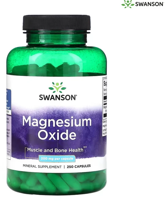 Swanson 마그네슘 200mg 캡슐, 250정, 1개 - 쿠팡