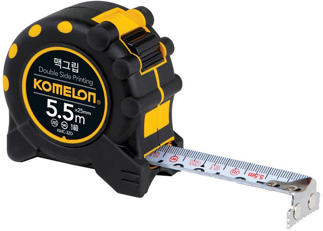 코메론 맥그립 양면 눈금 줄자 5.5m x 25mm KMC-32D, 1개