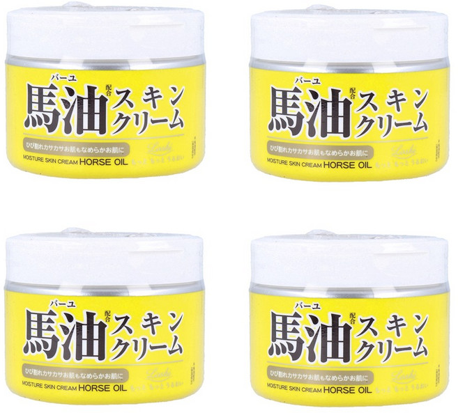 Loshi 마유 배합 스킨 크림, 220g, 4개