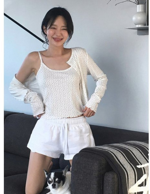 리엘 단독 Rosemary cardigan set white flower