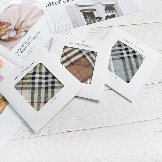 렌느 여성손수건 국산 3장 1세트 가제 면 미니 쁘띠스카프 목손수건 케이스포장 플라워 꽃무늬