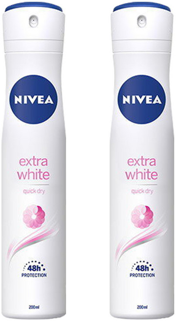 니베아 데오드란트 엑스트라 브라이트 스프레이 200ml x2, 2개