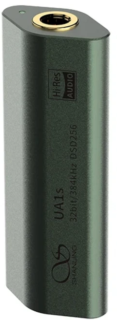SHANLING UA1s USB DAC AMP ES9219C 칩 C 타입에서 3.5mm 고해상도 오디오 케이블 미니 헤드폰 앰프 PCM3, 01 UA1s-3.5mm green
