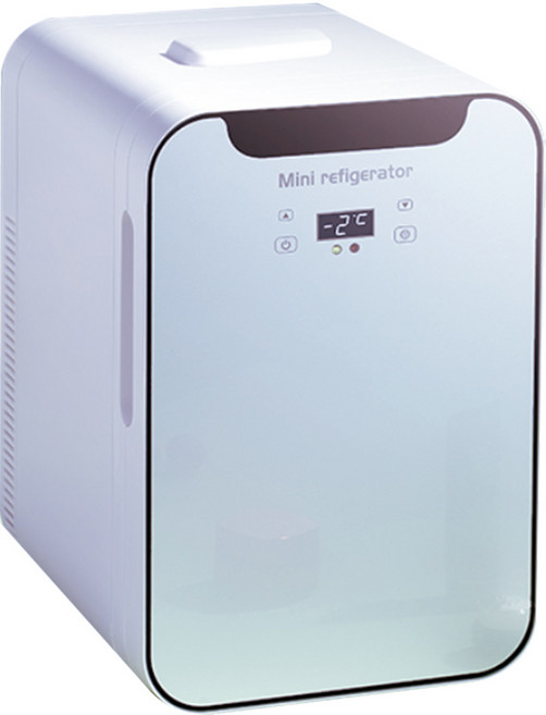 迷你冷暖冰箱 車家兩用 低噪音 鋼化玻璃內膽, 車載冰箱20L雙核數顯單開門