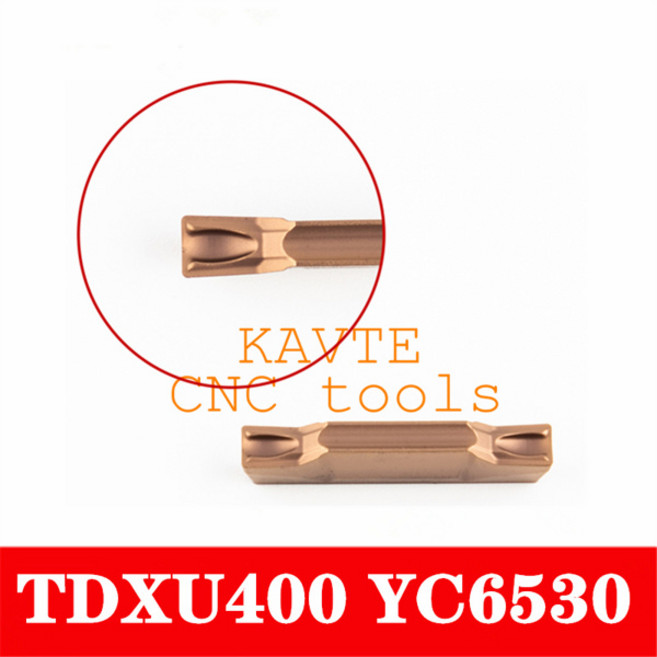 KAVTE 하이 퀄리티 카바이드 인서트 TTER 그루빙 블레이드 파팅 CNC 선반 슬롯 커터 도구 TDC2 TDC3 TDC4 TDJ2 TDXU2 TDXU3, [21] TDXU400 YC6530, 1개
