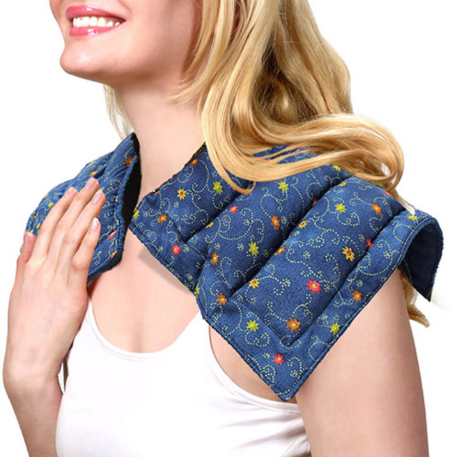 그린라이프 허브 목 어깨 세로 찜질팩, 1. 연블루