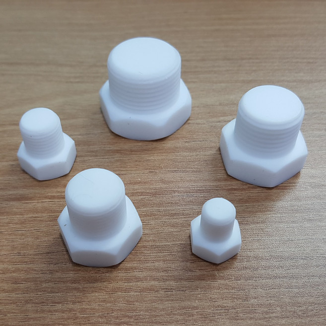 PTFE 테프론 볼트 캡 PT NPT 플러그 클로저 마개 뚜껑 plug 마감 밀봉 테플론 teflon 유니온 아답터, PBT-1/8NPT, 9999