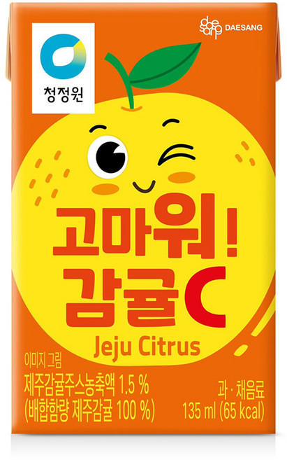 청정원 고마워 감귤씨C, 135ml, 64개