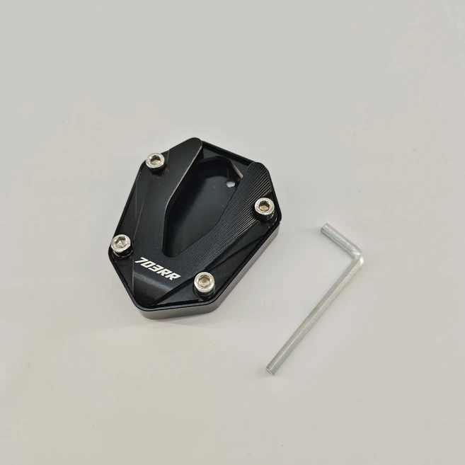 Zontes 703RR 풋 사이드 킥 스탠드 오토바이 액세서리 슬라이더 확장 바이크 킥스탠드 안정 홀더 크러치 아, 03 Black