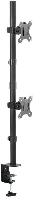 LDL MOUNT 上下雙螢幕支架 APL-C02V, 黑色, 1個