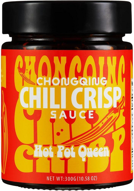 Hotpot Queen Chongqing Chili Crisp | 정통 & 맛있는 프리미엄 사천 칠리 소스 감각적인 풍미를 위한 매우 매콤하고 따끔한 핫 말라 모든 요리를 향상, Hotpot Queen ChON 온gqing Chili