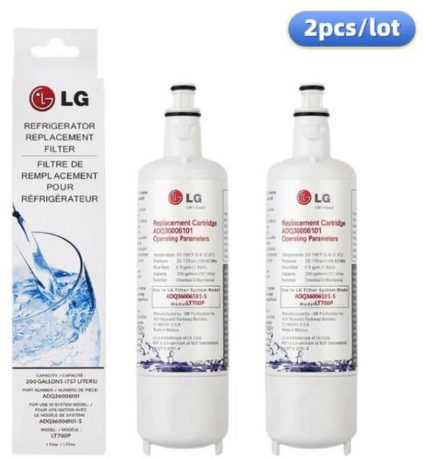 [호환] 냉장고 정수 필터 교체품 LG LT700P ADQ36006101/02 ADQ75795103 RWF1200A 켄모어 9690 AGF80300801(1-