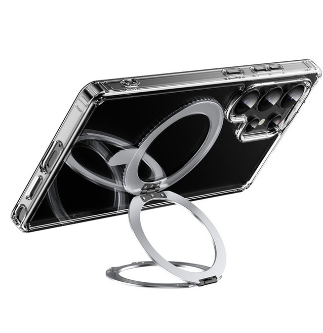 에어클로 맥세이프 삼중 접이식 마그네틱 스탠드 호환 휴대폰 케이스