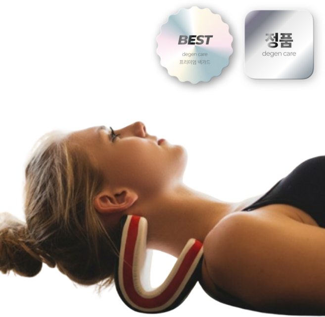 디젠케어 넥가드 목보호대 경추 스트레처, 블랙