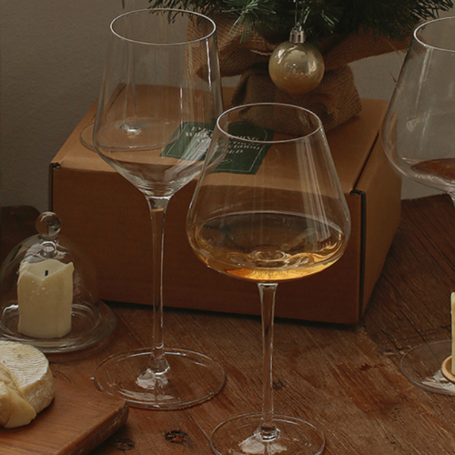 슬로우케어 예쁜 와인잔 해피데이와인잔, 슬림 530ml, 1개