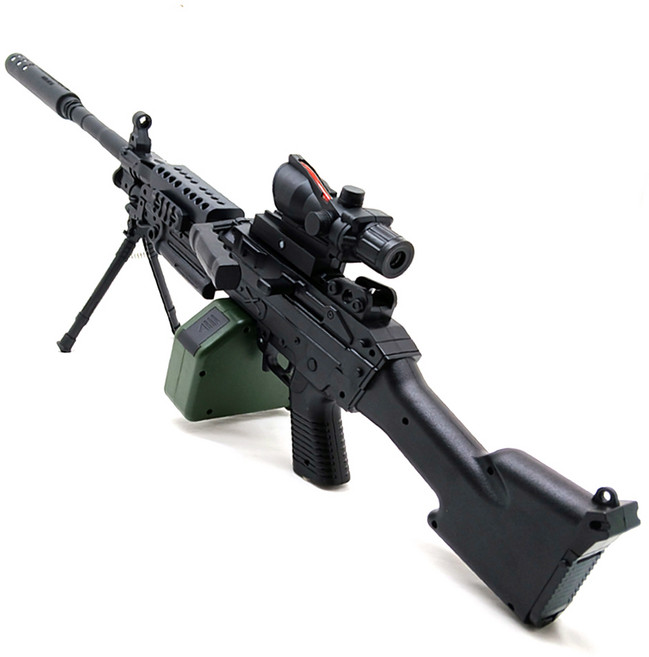 오르고 전동건 수정탄 배틀그라운드 저격총, 1개, 전동건 M249