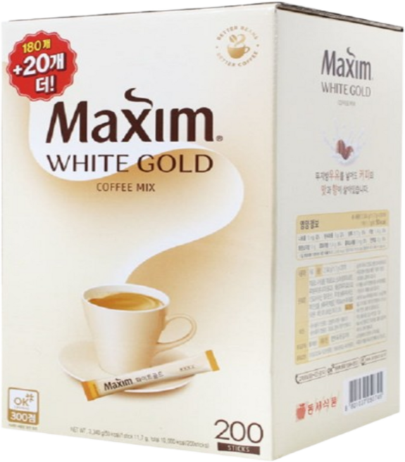 [맥심]화이트골드 커피믹스, 12g, 200개입, 1개